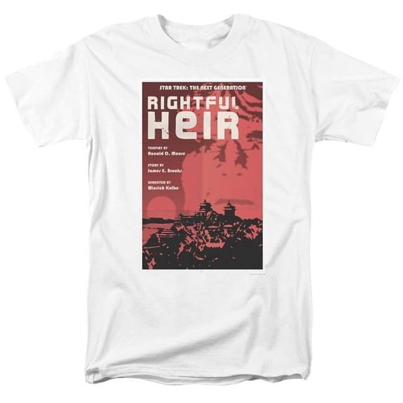 Trevco CBS2164-AT-7 Star Trek & Tng Season 6 Episode 23 Short Sleeve Adult Cotton 18-1 T-Shirt, White - 4X