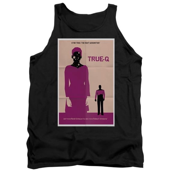 Trevco CBS2148B-TK-2 Star Trek & Tng Season 6 Episode 6 Adult Cotton Tank Top, Black - Medium