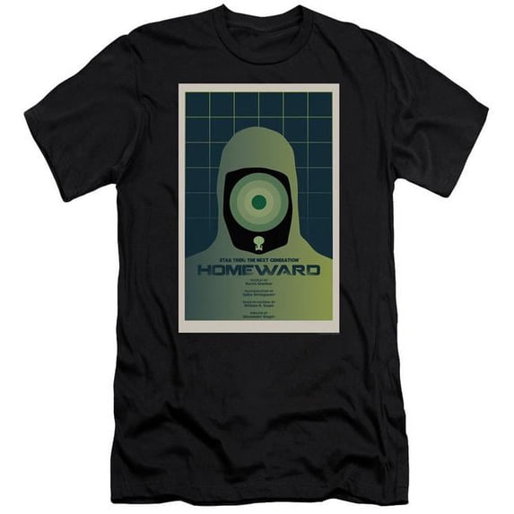 Trevco Star Trek & Tng Season 7 Episode 13 Short Sleeve Adult Cotton 30-1 T-Shirt, Black - Small