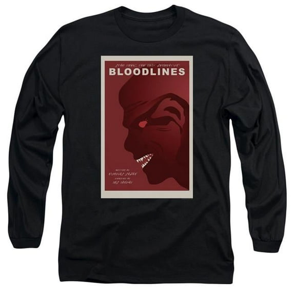 Trevco Star Trek & Tng Season 7 Episode 22 Long Sleeve Adult Cotton 18-1 T-Shirt, Black - Medium