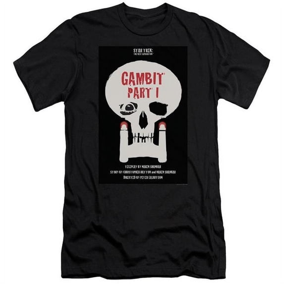 Trevco Star Trek & Tng Season 7 Episode 4 Short Sleeve Adult Cotton 30-1 T-Shirt, Black - 2X