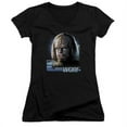 thumbnail image 1 of Trevco Star Trek-Tng Worf - Junior V-Neck Tee - Black, Medium, 1 of 1