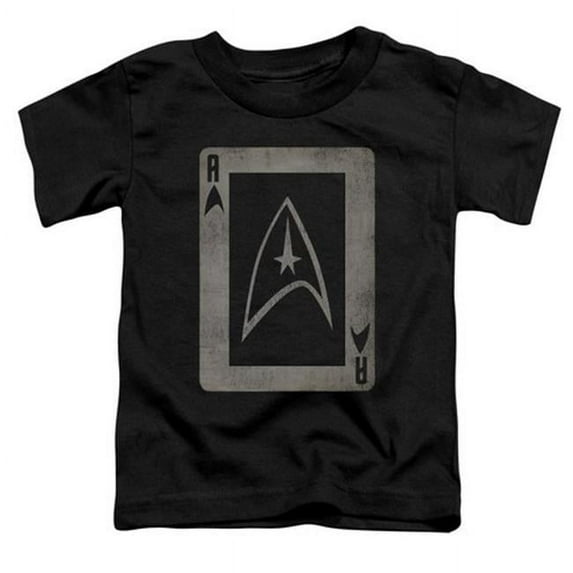 Trevco Star Trek-Tos Ace - Short Sleeve Toddler Tee - Black- Medium 3T