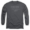 thumbnail image 1 of Trevco Star Trek-Tos Enterprise - Long Sleeve Adult 18-1 Tee - Charcoal- Small, 1 of 1