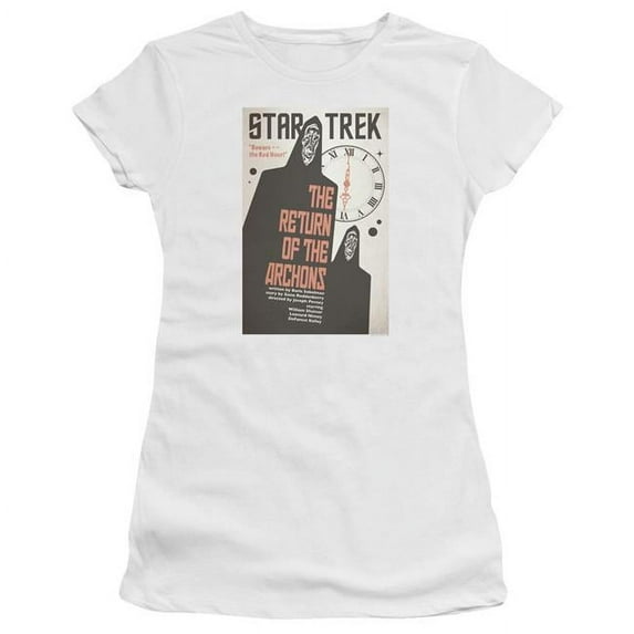 Trevco Star Trek & Tos Episode 21 Short Sleeve Junior Sheer Cotton T-Shirt, White - 2X