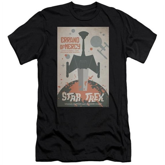 Trevco Star Trek & Tos Episode 26 Short Sleeve Adult Cotton 30-1 T-Shirt, Black - Medium