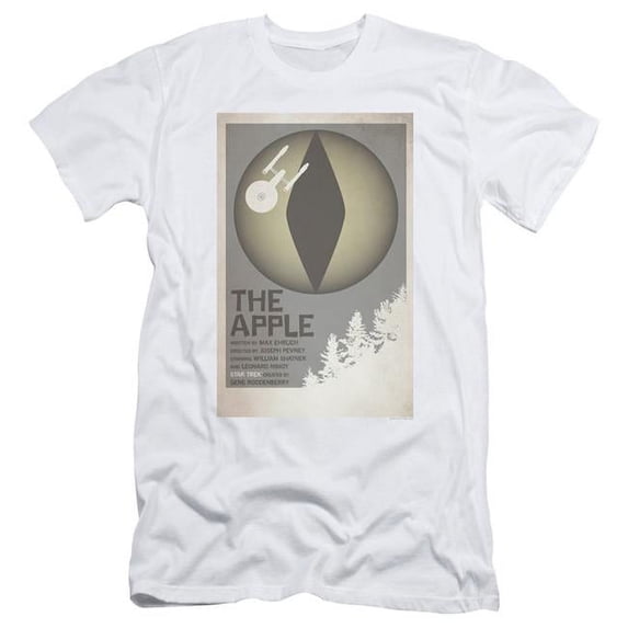 Trevco Star Trek & Tos Episode 34 Short Sleeve Adult Cotton 30-1 T-Shirt, White - Medium
