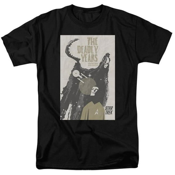 Trevco Star Trek & Tos Episode 41 Short Sleeve Adult Cotton 18-1 T-Shirt, Black - 5X