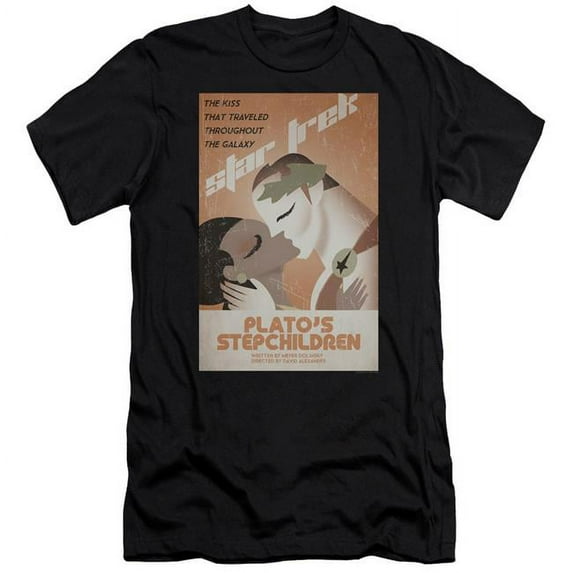 Trevco Star Trek & Tos Episode 65 Short Sleeve Adult Cotton 30-1 T-Shirt, Black - Large