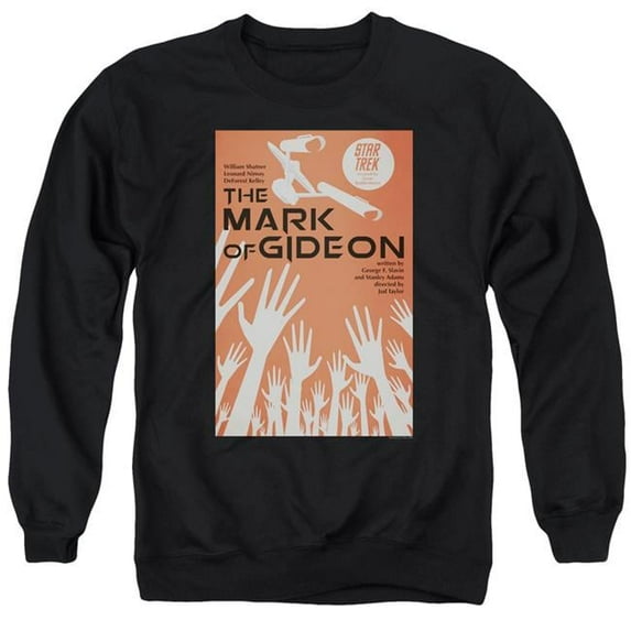 Trevco Star Trek & Tos Episode 71 Long Sleeve Adult Crewneck Sweatshirt, Black - Large