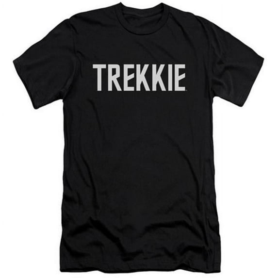 Trevco Star Trek-Trekkie - Short Sleeve Adult 30-1 Tee - Black- 2X