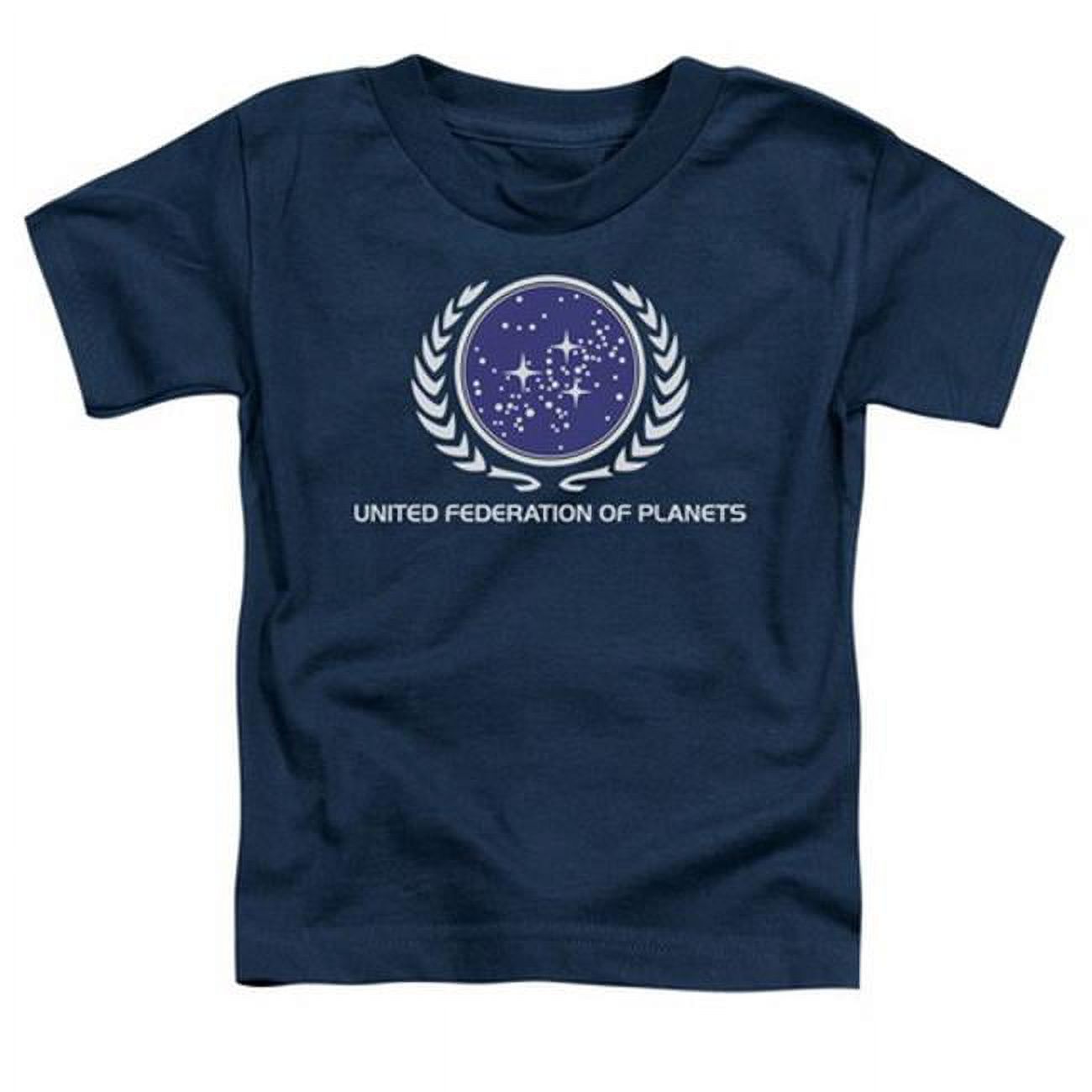 Trevco Star Trek-United Federation Logo - Short Sleeve Toddler Tee - Navy- Small 2T - image 1 of 1