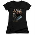 thumbnail image 1 of Trevco Star Trek-Voyager Crew - Junior V-Neck Tee - Black- Large, 1 of 1