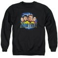 thumbnail image 1 of Trevco Star Trek & the Boys Adult Cotton & Polyster Crewneck Sweatshirt, Black - Extra Large, 1 of 1
