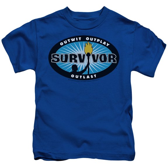 Trevco Survivor-Blue Burst - Short Sleeve Juvenile 18-1 Tee - Royal Blue- Small 4