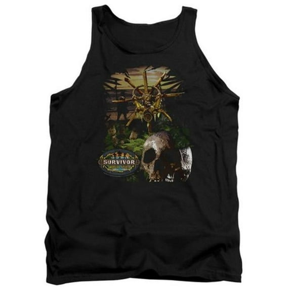 Trevco Survivor-Jungle - Adult Tank Top - Black- Extra Large