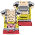 thumbnail image 1 of Trevco  TMNT & TMNT Krang Costume Short Sleeve Junior Poly Crew T-Shirt, White - Small, 1 of 1