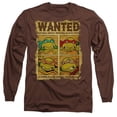 thumbnail image 1 of Trevco  Teenage Mutant Ninja Turtles & Shredders Most Wanted Long Sleeve Adult 18-1 T-Shirt, Coffee - Small, 1 of 1