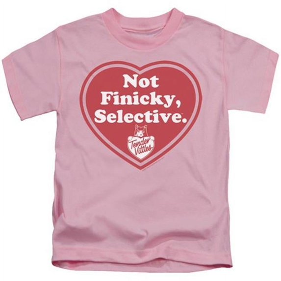 Trevco Tender Vittles-Selective Short Sleeve Juvenile 18-1 Tee- Pink - Medium 5-6