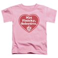 thumbnail image 1 of Trevco Tender Vittles-Selective Short Sleeve Toddler Tee- Pink - Medium 3T, 1 of 1