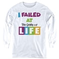 thumbnail image 1 of Trevco   The Game of Life & the Game-Youth Long Sleeve T-Shirt, White - Large, 1 of 1