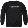 thumbnail image 1 of Trevco  The Good Wife & Logo Adult Cotton & Polyster Crewneck Sweatshirt, Black - Large, 1 of 1