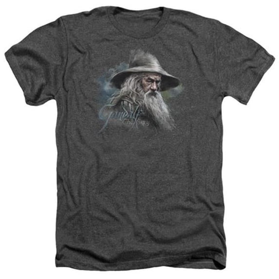 Trevco The Hobbit-Gandalf The Grey Adult Heather Tee- Charcoal - XL