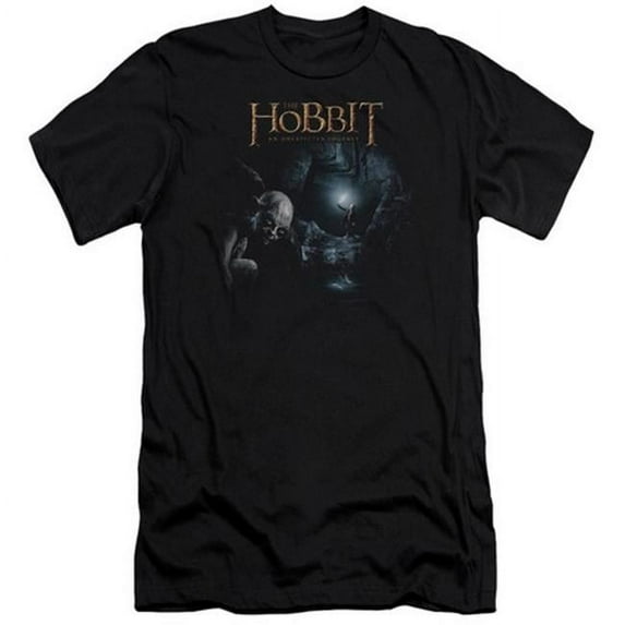 Trevco The Hobbit-Light Short Sleeve Adult 30-1 Tee- Black - Large