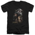 thumbnail image 1 of Trevco The Hobbit-Painting Short Sleeve Adult V-Neck 30-1 Tee- Black - Large, 1 of 1