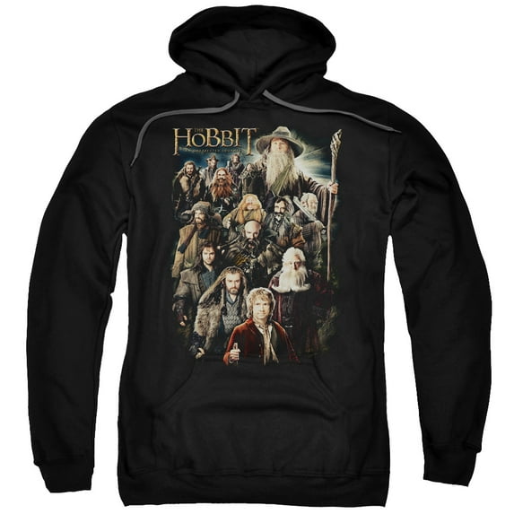 Trevco The Hobbit-Somber Company Adult Pull-Over Hoodie- Black - XL