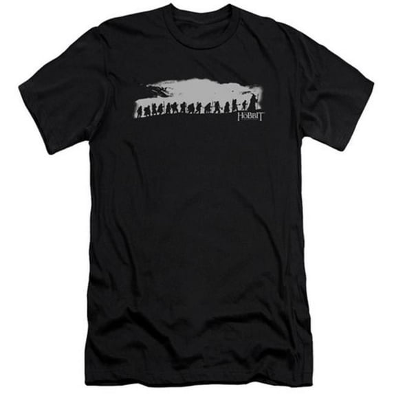 Trevco The Hobbit-The Company Short Sleeve Adult 30-1 Tee- Black - Medium