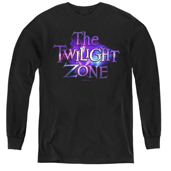 Trevco CBS1592-YL-4 Twilight Zone & Twilight Galaxy-Youth Long Sleeve Tee, Black - Extra Large