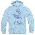 thumbnail image 1 of Trevco  UNI491-AFTH-6 Extra Terrestrial & Bike Adult Pullover Hoodie, Light Blue - 3X, 1 of 1