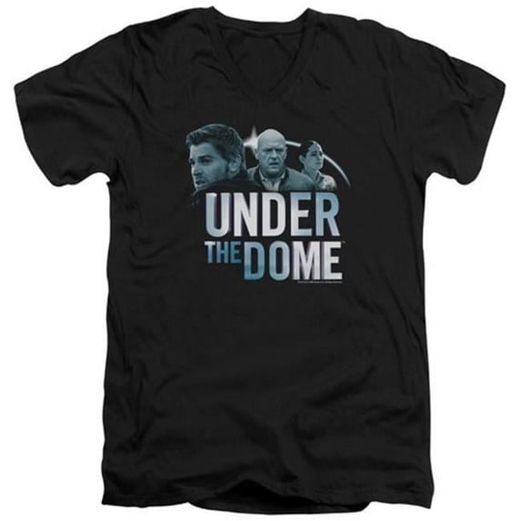 Trevco Under The Dome-Character Art - Short Sleeve Adult 30-1 Tee - Black- Medium