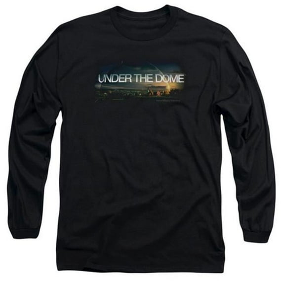 Trevco Under The Dome-Dome Key Art - Long Sleeve Adult 18-1 Tee - Black- Extra Large