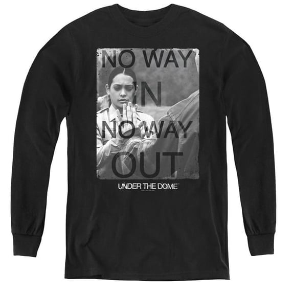 Trevco Under the Dome & Trapped-Youth Long Sleeve Tee, Black - Medium