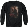 thumbnail image 1 of Trevco WBT256-AS-6 Vampire Diaries & Threes A Party-Adult Crewneck Sweatshirt, Black - 3X, 1 of 1