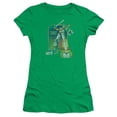 thumbnail image 1 of Trevco  Voltron and Distressed Defender Juniors Sheer Cap Short Sleeve T-Shirt - Kelly Green - Small, 1 of 1