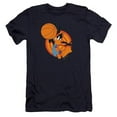 thumbnail image 1 of Trevco WBM1603-PSF-5 Space Jam 2 & Daffy Slam-HBO Short Sleeve Adult 30-1 T-Shirt, Navy - 2X, 1 of 1