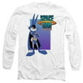 thumbnail image 1 of Trevco WBM1617-AL-3 Space Jam 2 & Bugs Batman-Long Sleeve Adult 18-1 T-Shirt, White - Large, 1 of 1
