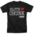 thumbnail image 1 of Trevco WBM793-AT-4 The Goonies & Sloth Heart Chunk Short Sleeve Adult 18-1 T-Shirt, Black - Extra Large, 1 of 1