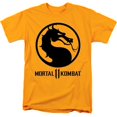 thumbnail image 1 of Trevco  WBM892-AT-1 Mortal Kombat XI & Dragon Logo Adult Regular Fit Short Sleeve 18-1 T-Shirt   Gold - Small, 1 of 1