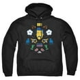 thumbnail image 1 of Trevco WBT1298-AFTH-4 Ted Lasso & Ted Lasso Icon Collage-Adult Pull-Over Hoodie, Black - Extra Large, 1 of 1