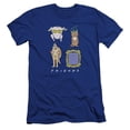 thumbnail image 1 of Trevco  WBT446-PSF-3 Friends & Sybmols Premium Canvas Brand Adult Slim Fit 30 by 1 T-Shirt, Royal Blue - Large, 1 of 1
