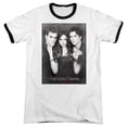 thumbnail image 1 of Trevco WBT532-AR-2 Vampire Diaries & That Was Then-Adult Ringer T-Shirt, White & Black - Medium, 1 of 1