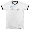 thumbnail image 1 of Trevco WBT538-AR-5 Gilmore Girls & Honorary Gilmore Girl-Adult Ringer T-Shirt, White & Black - 2X, 1 of 1