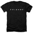 thumbnail image 1 of Trevco  WBT665B-HA-3 Friends & Logo Adult Regular Fit Heather Short Sleeve T-Shirt, Black - Large, 1 of 1