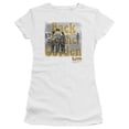 thumbnail image 1 of Trevco  WOOD148-JS-1 Woodstock 50 Years Dove Print Juniors Sheer Cap Sleeve T-Shirt, White - Small, 1 of 1