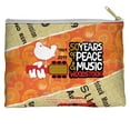 thumbnail image 1 of Trevco  WOOD152-PCH1-12.5x8.5 Woodstock & 50 Year Ticket Accessory Pouch, White - 12.5 x 8.5 in., 1 of 1