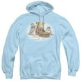 thumbnail image 1 of Trevco  WW153-AFTH-2 Wildlife & Playful Kittens Adult Pull Over Hoodie, Light Blue - Medium, 1 of 1